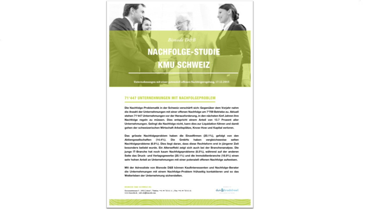 2015 Nachfolge Bisnode DuB